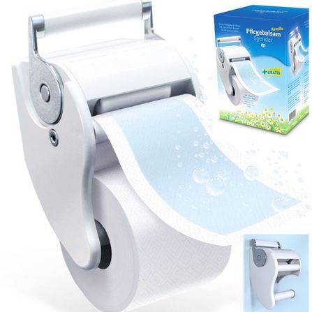 Toilettenpapierhalter mit Befeuchtungsfunktion